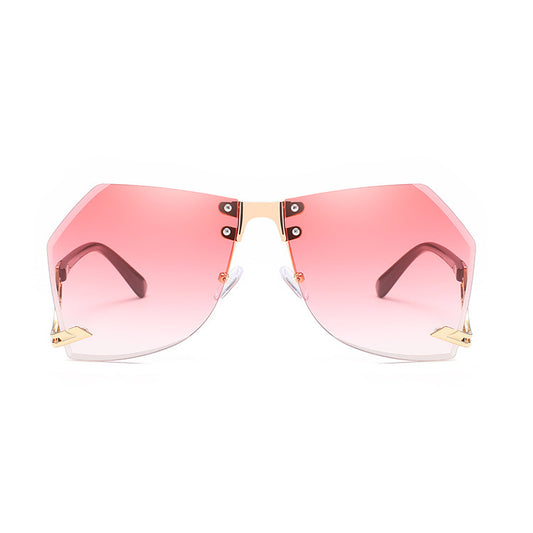 Irregular Rimless Sunglasses Women