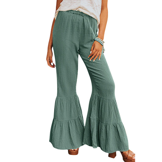 Casual And Versatile High Waist Bell-bottoms