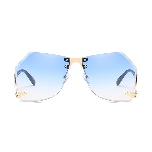 Irregular Rimless Sunglasses Women